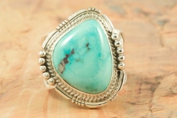 Genuine Morenci Turquoise Sterling Silver Ring